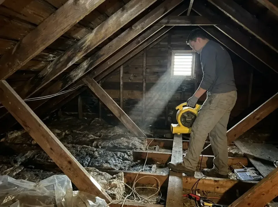 attic-water-damage-drying-proc-007 — frequently asked questions, Emergency Water Extraction & 24/7 Flood Response in Camdent…